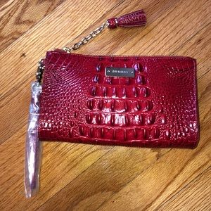 Red Brahmin wristlet